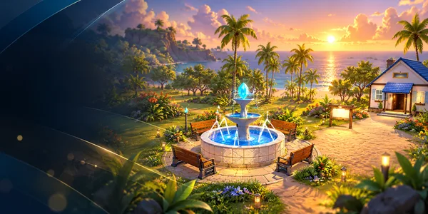 Gestaltetes Titelbild zur Club-Insel